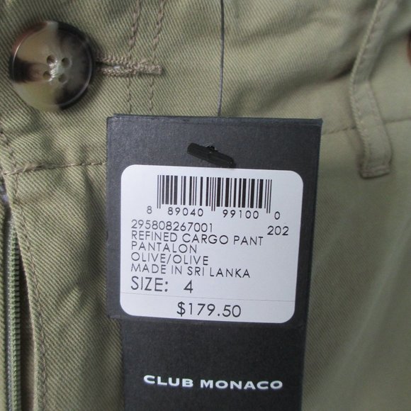 Club Monaco Cargo pants, NWT - Picture 3 of 9